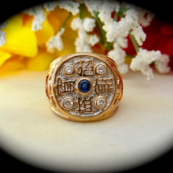 Stunning Men’s Ring Gold filled 18K new Engagement Fashion - Picture 1 of 3